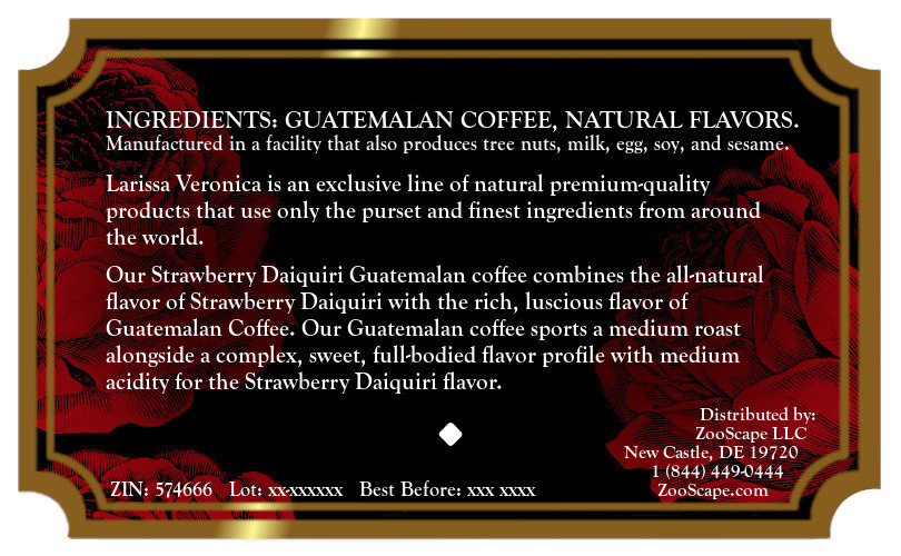 Strawberry Daiquiri Guatemalan Coffee <BR>(Single Serve K-Cup Pods)