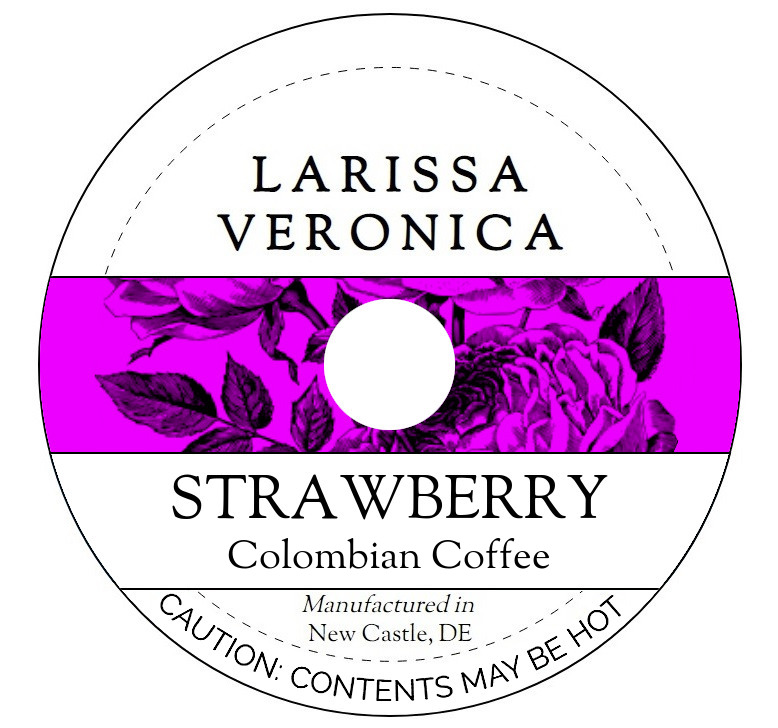 Strawberry Colombian Coffee <BR>(Single Serve K-Cup Pods)