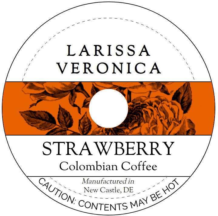 Strawberry Colombian Coffee <BR>(Single Serve K-Cup Pods)