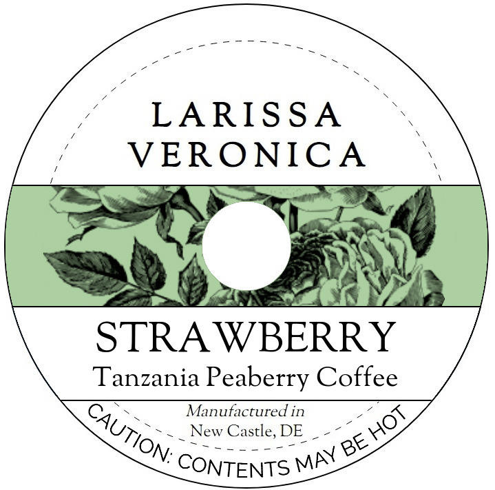 Strawberry Tanzania Peaberry Coffee <BR>(Single Serve K-Cup Pods)