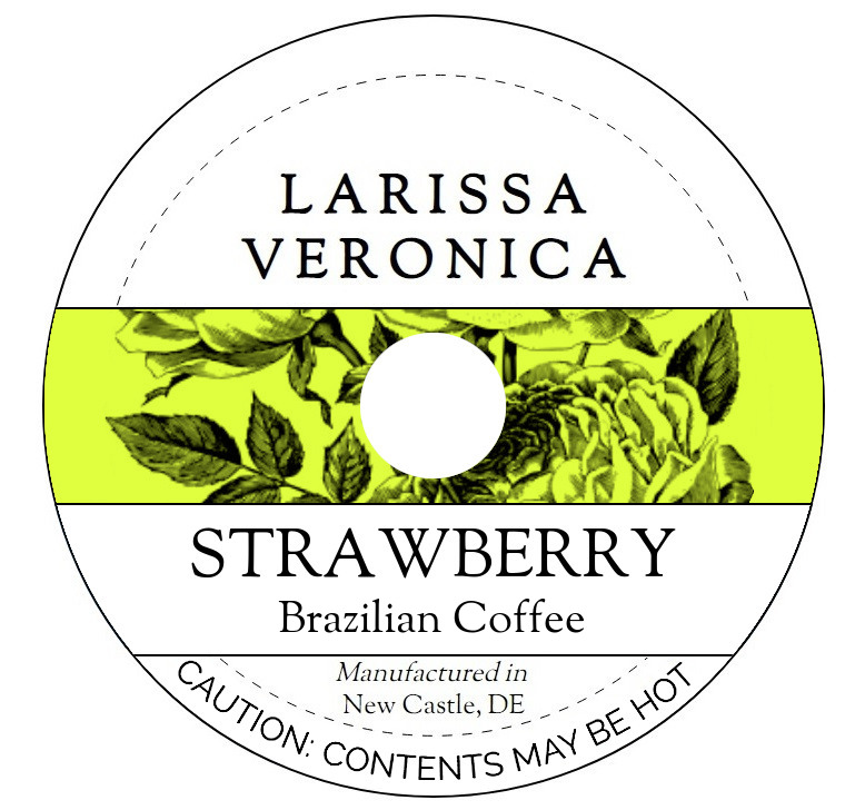Strawberry Brazilian Coffee <BR>(Single Serve K-Cup Pods)