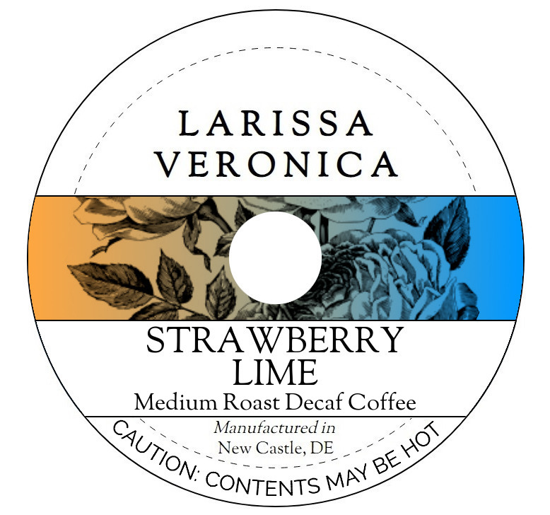 Strawberry Lime Medium Roast Decaf Coffee <BR>(Single Serve K-Cup Pods)
