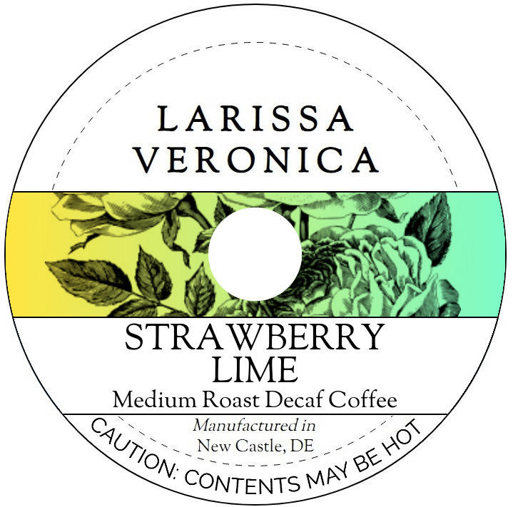 Strawberry Lime Medium Roast Decaf Coffee <BR>(Single Serve K-Cup Pods)