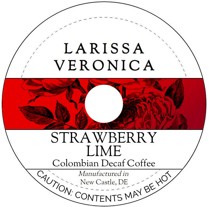 Strawberry Lime Colombian Decaf Coffee <BR>(Single Serve K-Cup Pods)