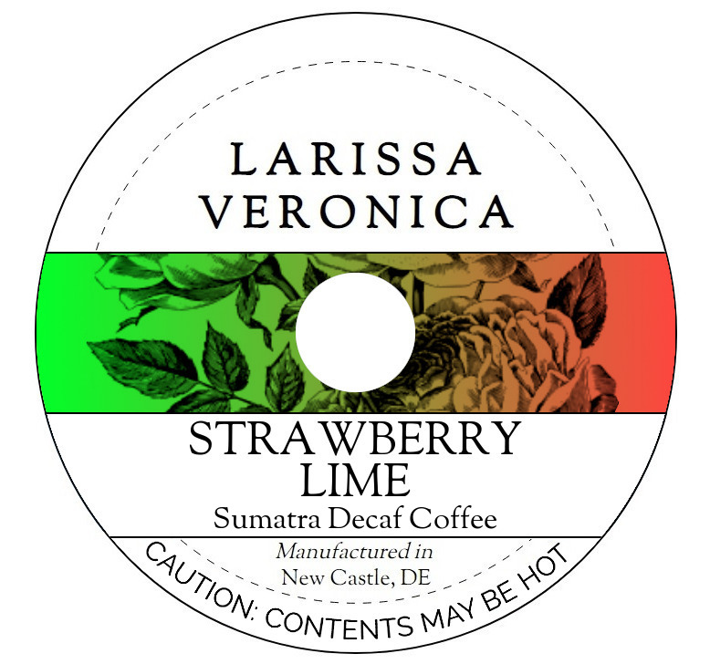 Strawberry Lime Sumatra Decaf Coffee <BR>(Single Serve K-Cup Pods)