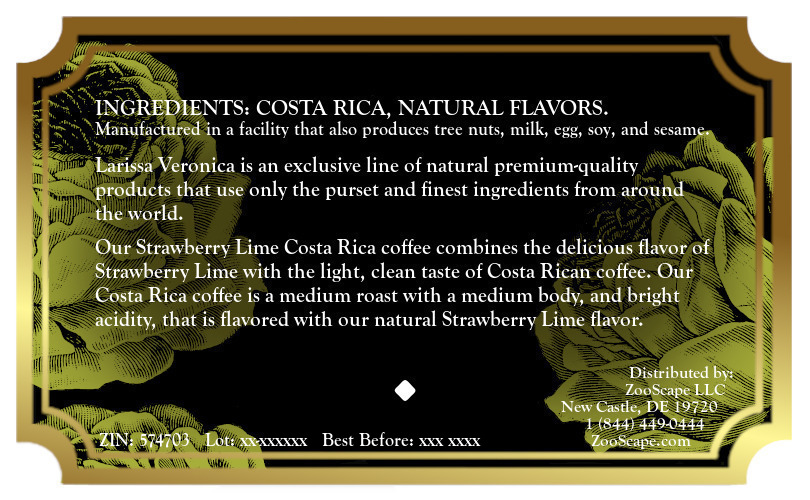 Strawberry Lime Costa Rica Coffee <BR>(Single Serve K-Cup Pods)