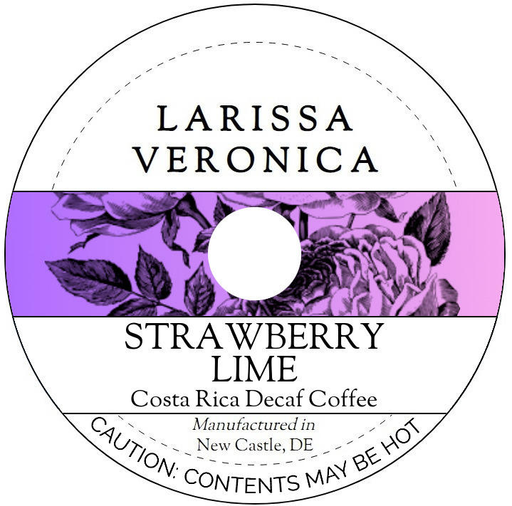 Strawberry Lime Costa Rica Decaf Coffee <BR>(Single Serve K-Cup Pods)