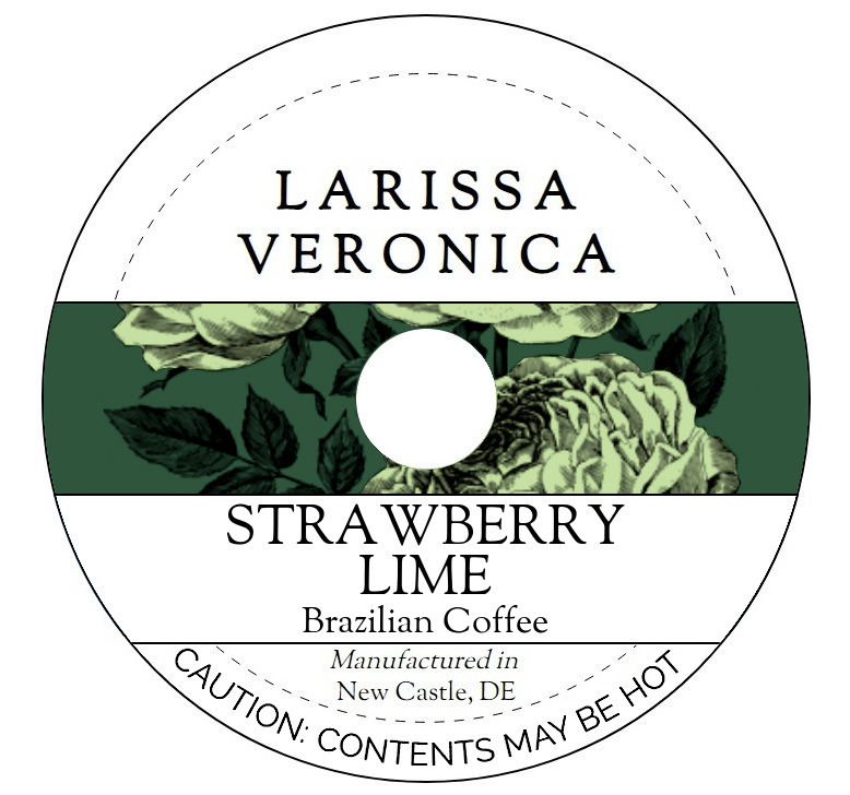 Strawberry Lime Brazilian Coffee <BR>(Single Serve K-Cup Pods)