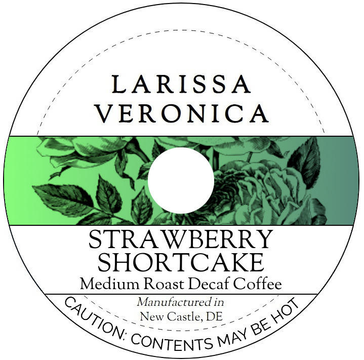Strawberry Shortcake Medium Roast Decaf Coffee <BR>(Single Serve K-Cup Pods)