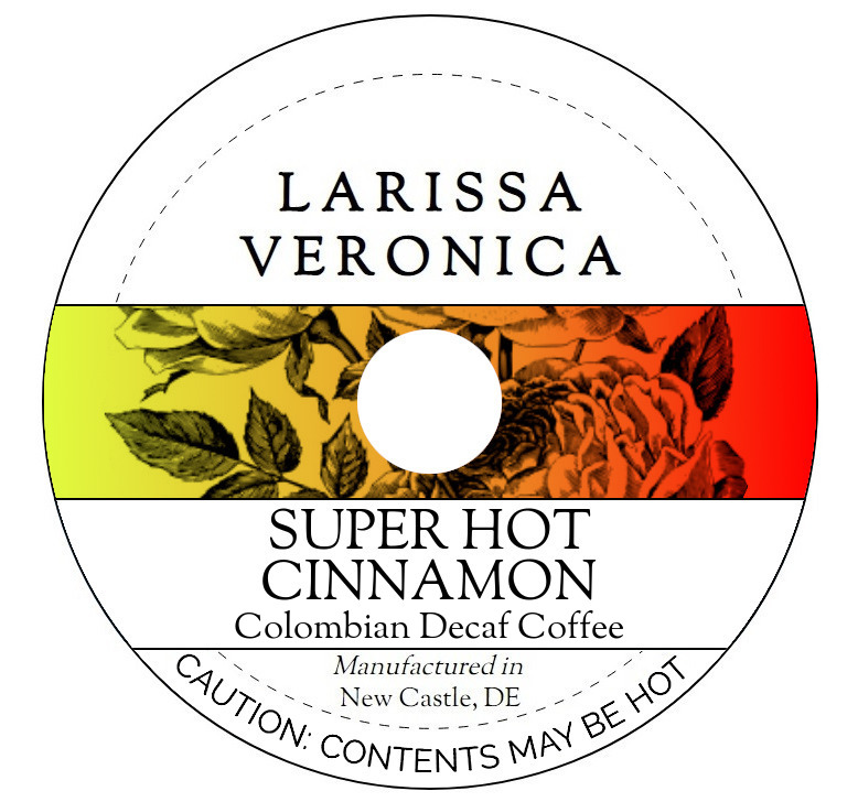 Super Hot Cinnamon Colombian Decaf Coffee <BR>(Single Serve K-Cup Pods)