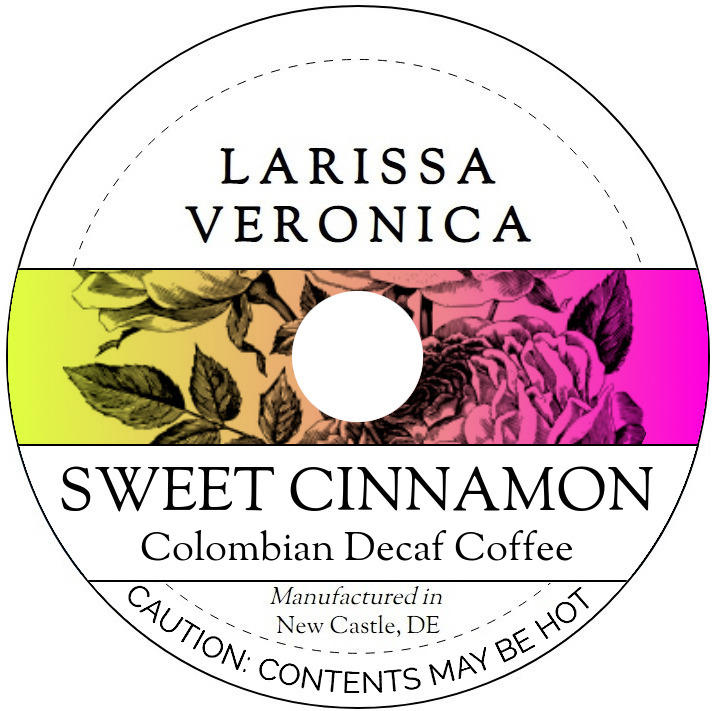 Sweet Cinnamon Colombian Decaf Coffee <BR>(Single Serve K-Cup Pods)