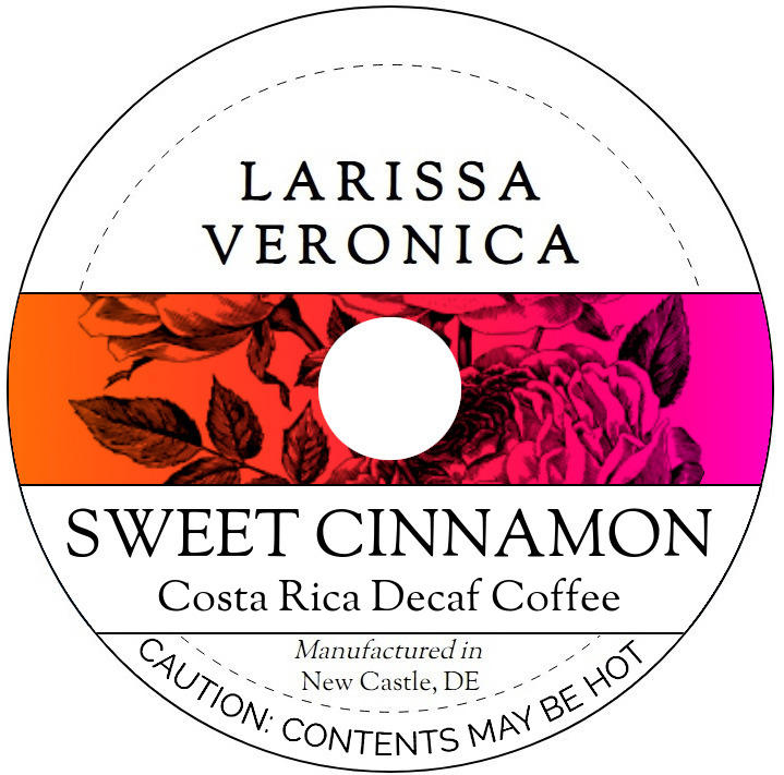 Sweet Cinnamon Costa Rica Decaf Coffee <BR>(Single Serve K-Cup Pods)