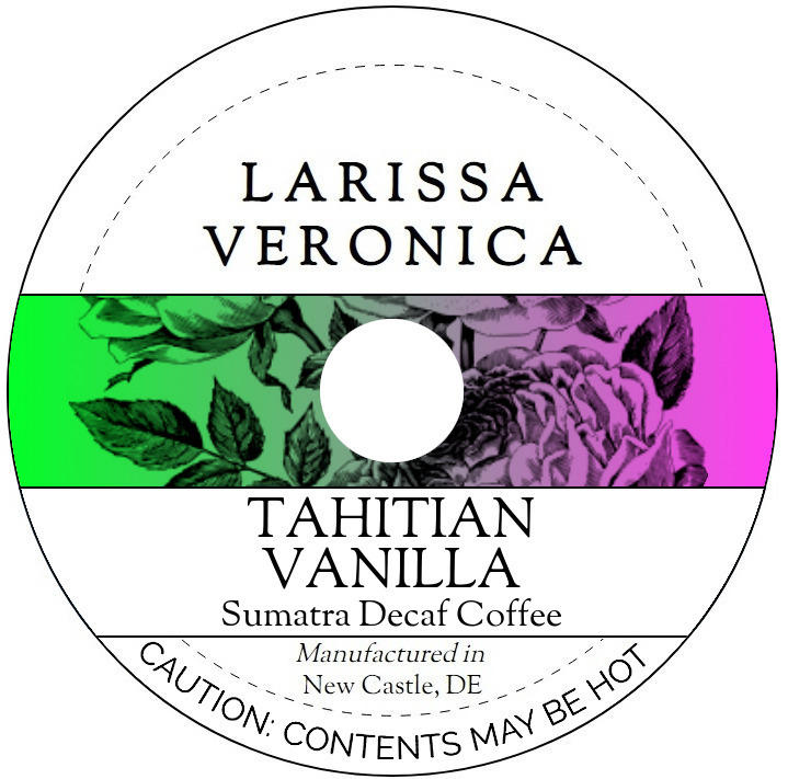 Tahitian Vanilla Sumatra Decaf Coffee <BR>(Single Serve K-Cup Pods)