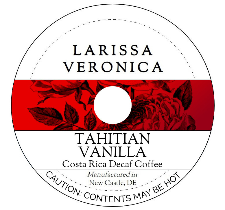 Tahitian Vanilla Costa Rica Decaf Coffee <BR>(Single Serve K-Cup Pods)
