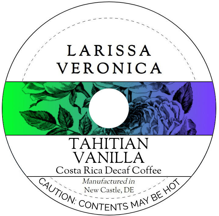 Tahitian Vanilla Costa Rica Decaf Coffee <BR>(Single Serve K-Cup Pods)