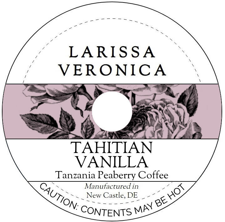 Tahitian Vanilla Tanzania Peaberry Coffee <BR>(Single Serve K-Cup Pods)