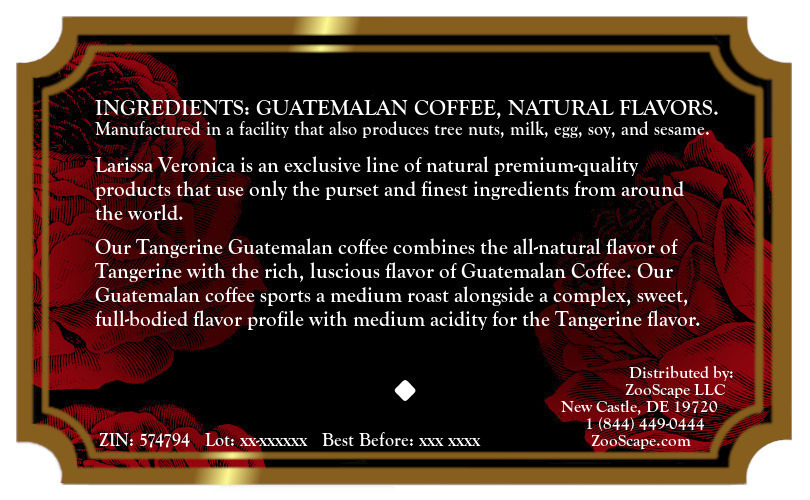 Tangerine Guatemalan Coffee <BR>(Single Serve K-Cup Pods)