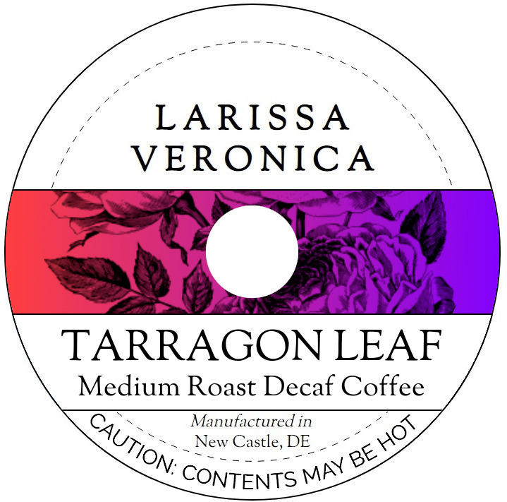 Tarragon Leaf Medium Roast Decaf Coffee <BR>(Single Serve K-Cup Pods)