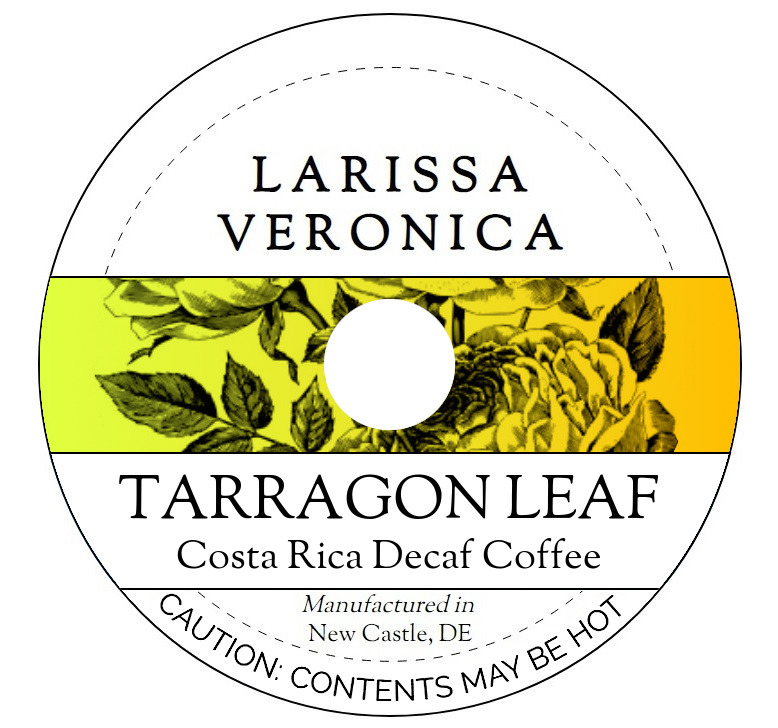 Tarragon Leaf Costa Rica Decaf Coffee <BR>(Single Serve K-Cup Pods)