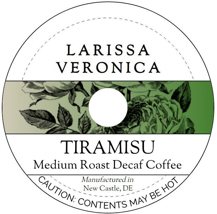 Tiramisu Medium Roast Decaf Coffee <BR>(Single Serve K-Cup Pods)