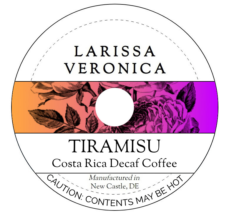 Tiramisu Costa Rica Decaf Coffee <BR>(Single Serve K-Cup Pods)