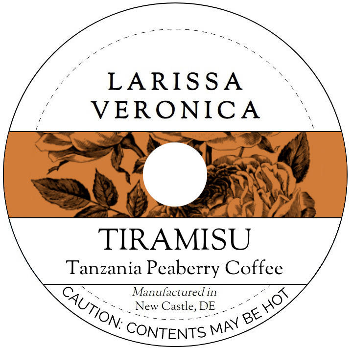 Tiramisu Tanzania Peaberry Coffee <BR>(Single Serve K-Cup Pods)