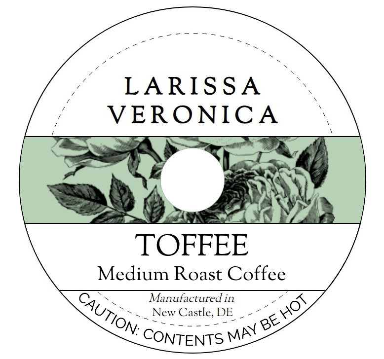 Toffee Medium Roast Coffee <BR>(Single Serve K-Cup Pods)