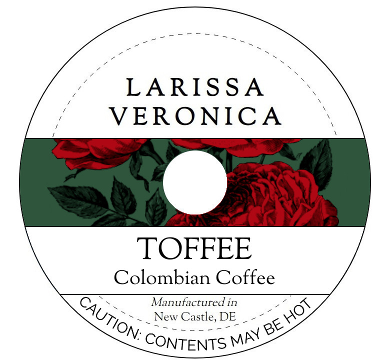 Toffee Colombian Coffee <BR>(Single Serve K-Cup Pods)