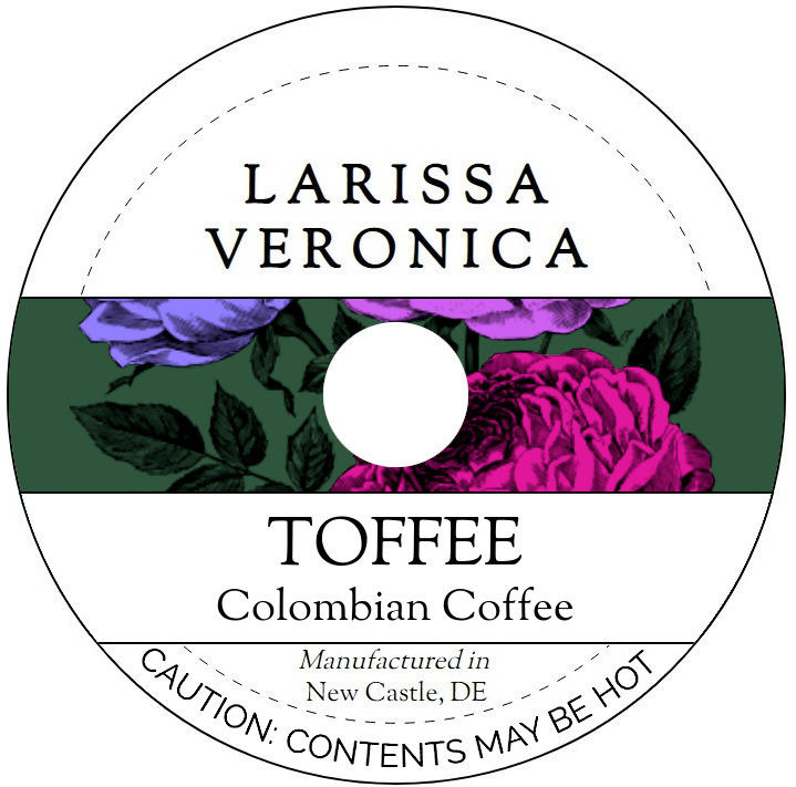 Toffee Colombian Coffee <BR>(Single Serve K-Cup Pods)