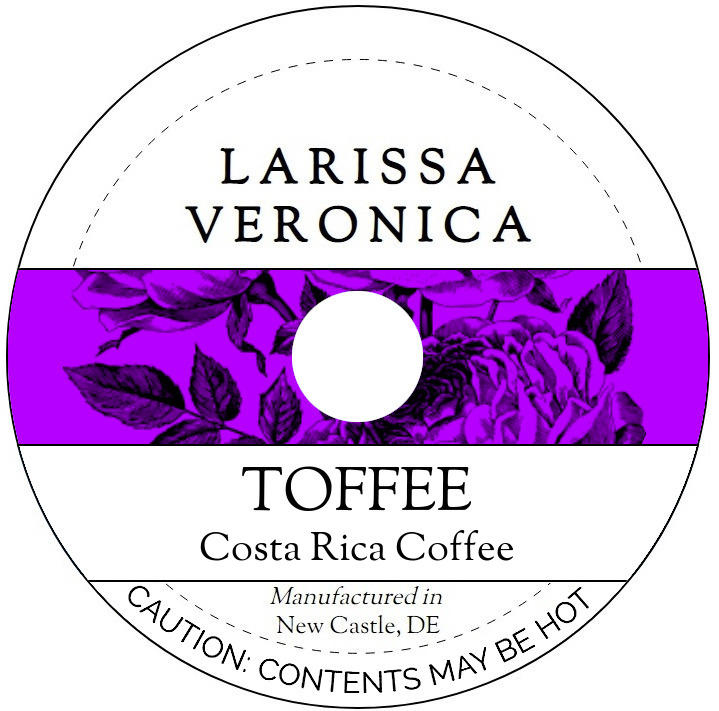 Toffee Costa Rica Coffee <BR>(Single Serve K-Cup Pods)