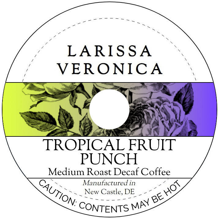 Tropical Fruit Punch Medium Roast Decaf Coffee <BR>(Single Serve K-Cup Pods)