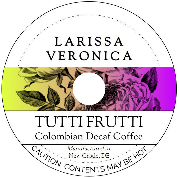 Tutti Frutti Colombian Decaf Coffee <BR>(Single Serve K-Cup Pods)