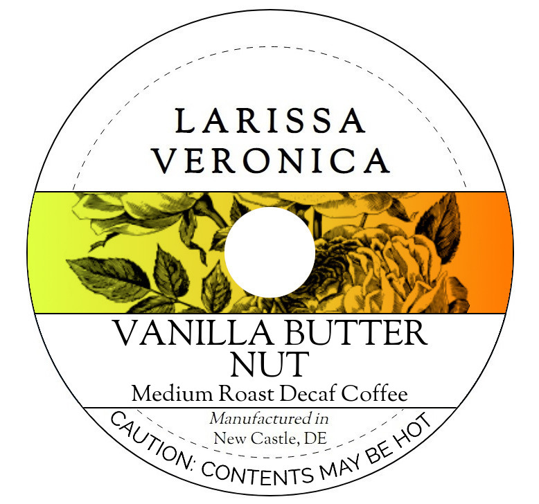 Vanilla Butter Nut Medium Roast Decaf Coffee <BR>(Single Serve K-Cup Pods)