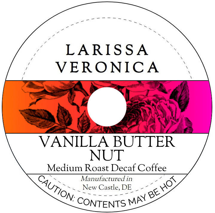 Vanilla Butter Nut Medium Roast Decaf Coffee <BR>(Single Serve K-Cup Pods)