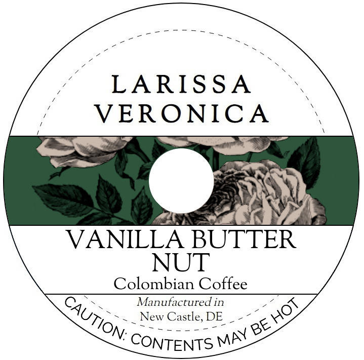 Vanilla Butter Nut Colombian Coffee <BR>(Single Serve K-Cup Pods)