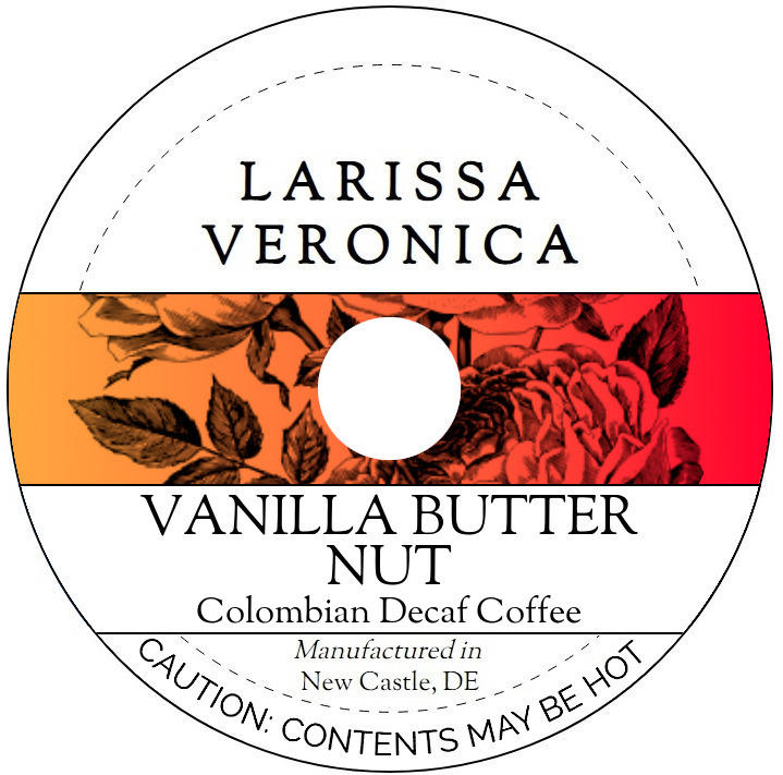 Vanilla Butter Nut Colombian Decaf Coffee <BR>(Single Serve K-Cup Pods)