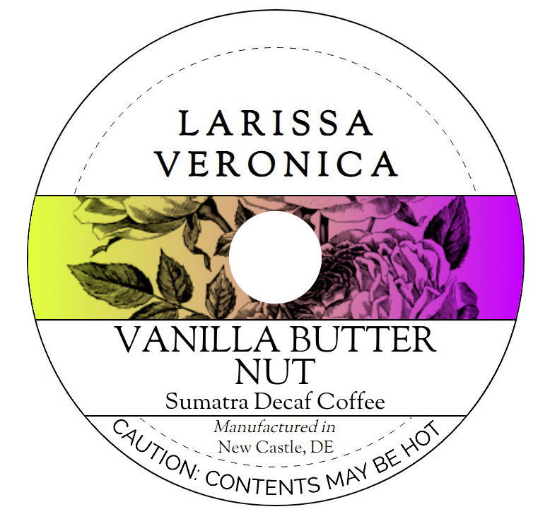 Vanilla Butter Nut Sumatra Decaf Coffee <BR>(Single Serve K-Cup Pods)