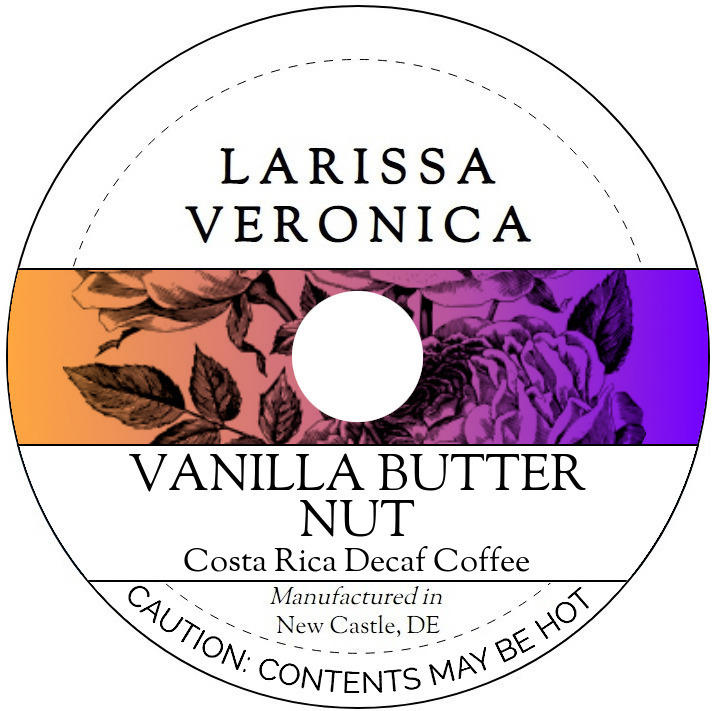 Vanilla Butter Nut Costa Rica Decaf Coffee <BR>(Single Serve K-Cup Pods)