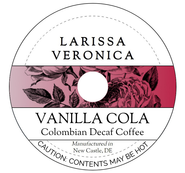 Vanilla Cola Colombian Decaf Coffee <BR>(Single Serve K-Cup Pods)