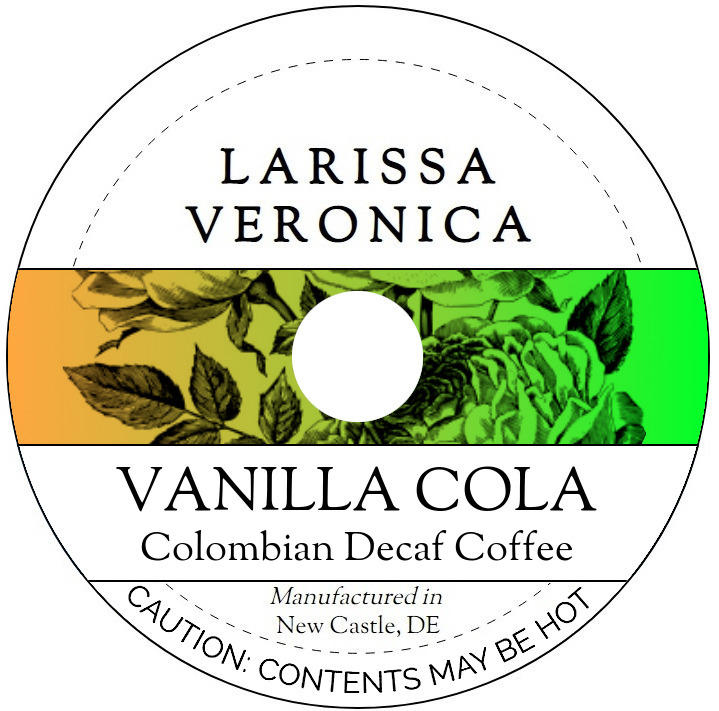 Vanilla Cola Colombian Decaf Coffee <BR>(Single Serve K-Cup Pods)