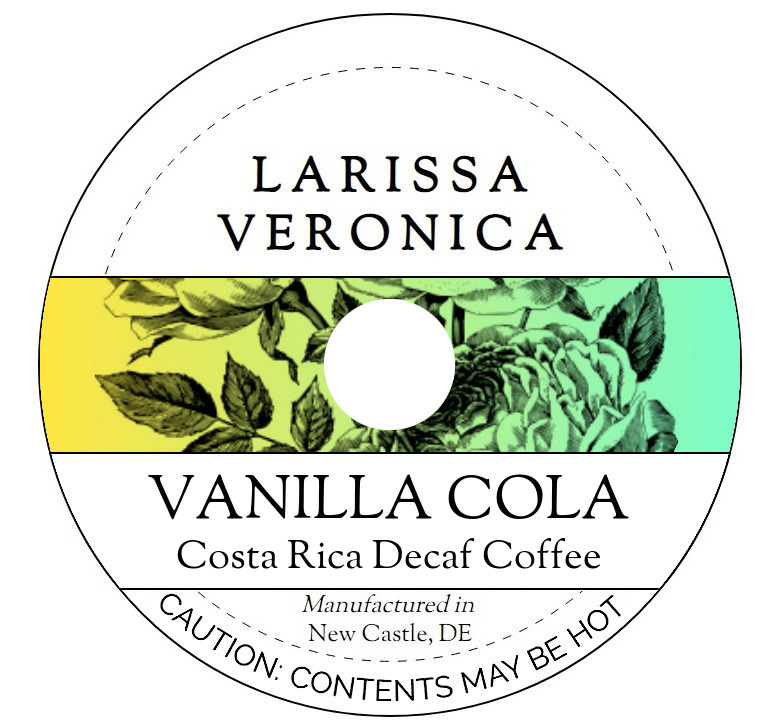 Vanilla Cola Costa Rica Decaf Coffee <BR>(Single Serve K-Cup Pods)