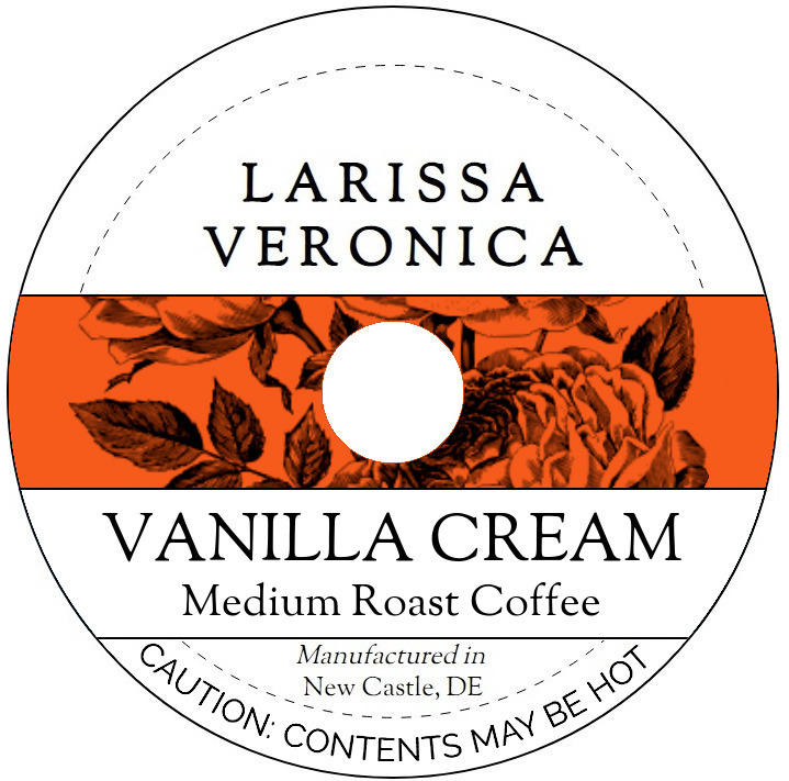 Vanilla Cream Medium Roast Coffee <BR>(Single Serve K-Cup Pods)