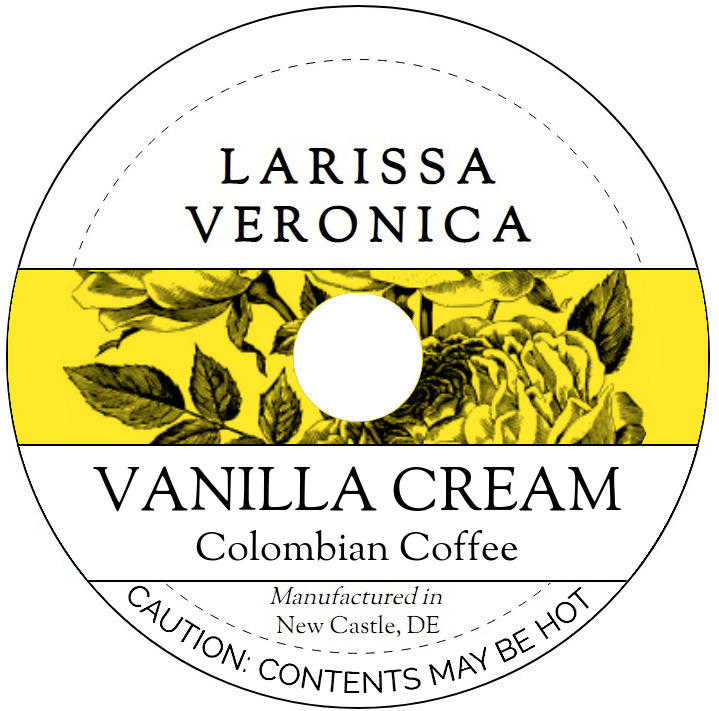 Vanilla Cream Colombian Coffee <BR>(Single Serve K-Cup Pods)