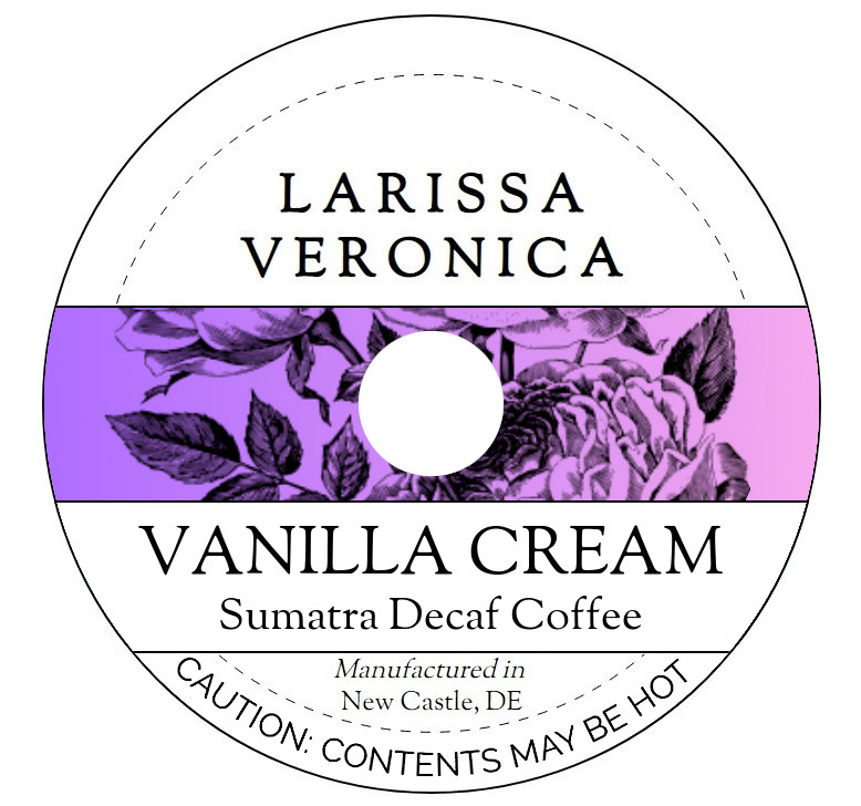 Vanilla Cream Sumatra Decaf Coffee <BR>(Single Serve K-Cup Pods)