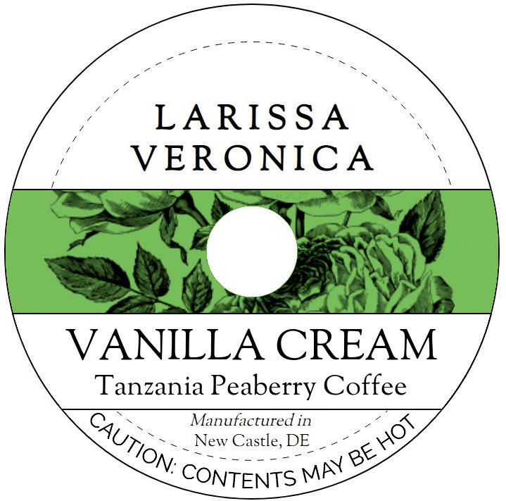 Vanilla Cream Tanzania Peaberry Coffee <BR>(Single Serve K-Cup Pods)