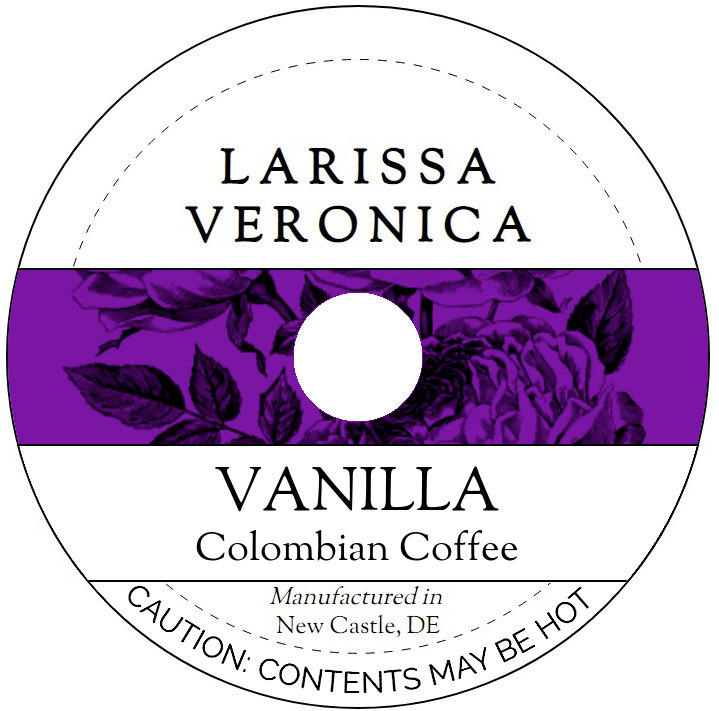 Vanilla Colombian Coffee <BR>(Single Serve K-Cup Pods)