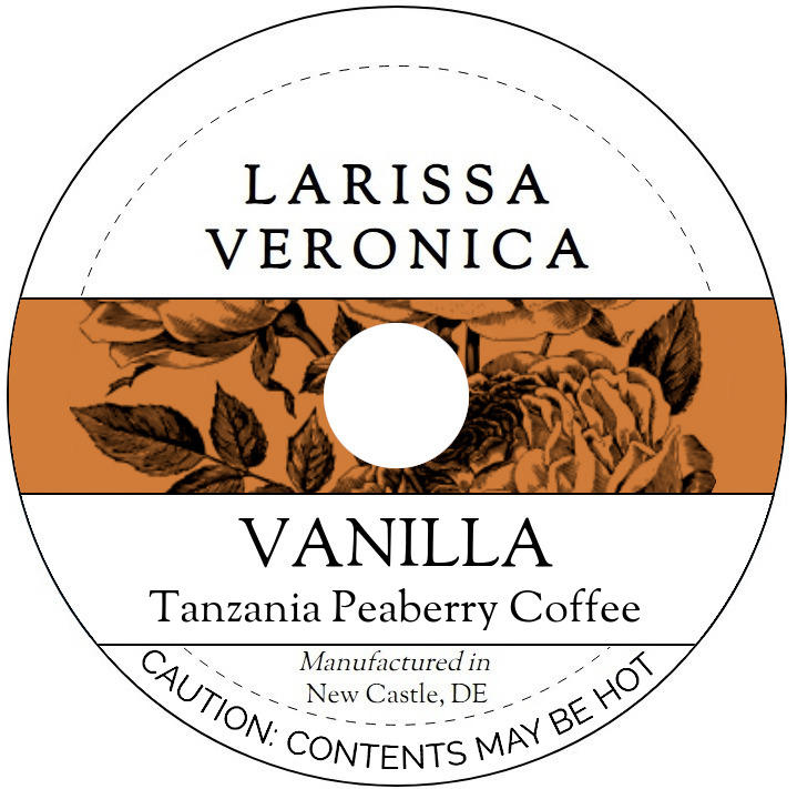 Vanilla Tanzania Peaberry Coffee <BR>(Single Serve K-Cup Pods)