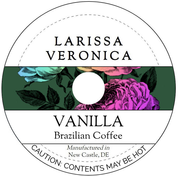 Vanilla Brazilian Coffee <BR>(Single Serve K-Cup Pods)
