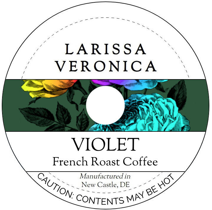 Violet French Roast Coffee <BR>(Single Serve K-Cup Pods)