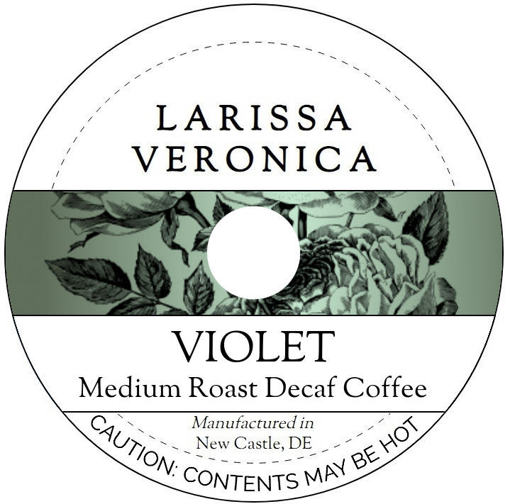 Violet Medium Roast Decaf Coffee <BR>(Single Serve K-Cup Pods)